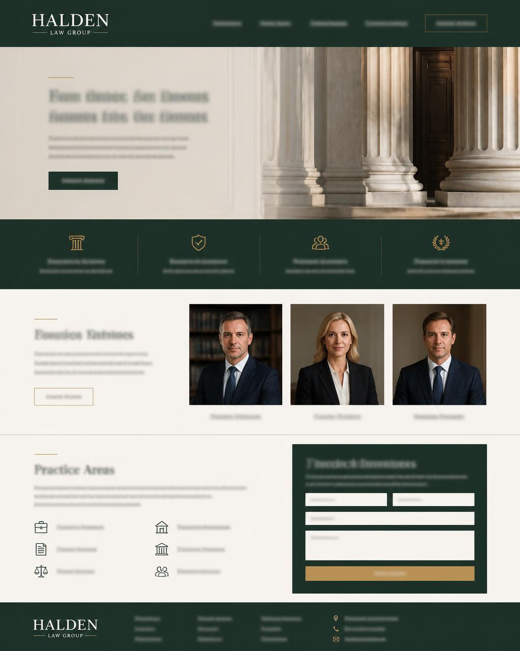 Halden Law Group website preview